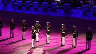 Norwegian Military Tattoo  The US Marine Corps Silent Drill Platoon  20180421 Oslo [upl. by Stace]