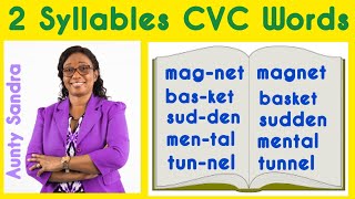 2 Syllable CVC Words Pt 2  Blending Letter Sounds  Listening Skill  Phonemic Awareness  Reading [upl. by Nayek847]