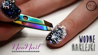 ♥ NAIL TUTORIAL ♥ Naklejki wodne NeoNail i hybryda Andromeda ♥ [upl. by Grossman166]