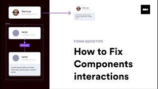 How to Fix Component Interactions on Figma tutorial [upl. by Jesher]