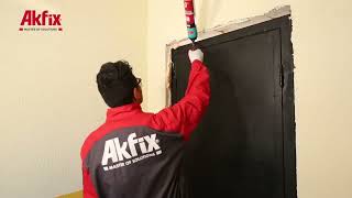 Akfix 820P B1 Fire Rated Pu Foam  brandtest [upl. by Gebhardt]