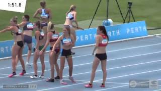 Womens U20 4x400 Relay  FINALS  Australian Junior Athletics Championships [upl. by Daniell926]