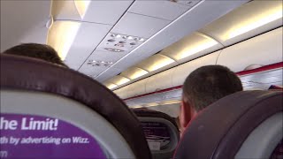 TURBULENCE ON BOARD Wizz Air Airbus A320232 HALWE [upl. by Aimee860]