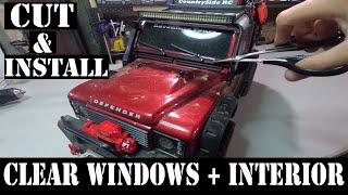 RC Car  HOW TO  Cut windowsinstall clear  GRC interior kit assembly  110 Scale  TRX4  DIY [upl. by Cuthbertson]