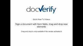 How to Sign a Document with Form Fields and Drag amp Drop [upl. by Wolram726]