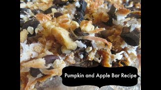 Fall Dessert Easy Pumpkin and Apple Bar Recipe [upl. by Nylssej]