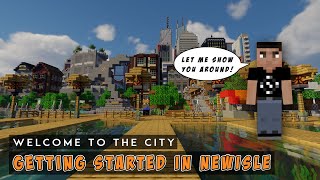 Welcome to Newisle  Your Starting Guide  Minecraft Modern City Map [upl. by Llertnad283]