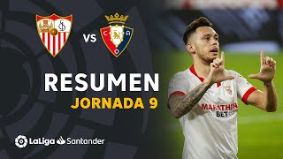 Resumen de Sevilla FC vs CA Osasuna 10 [upl. by Redd]