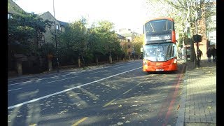 FULL ROUTE VISUAL Route 155 Elephant and Castle Station  Tooting St Georges Hospital [upl. by Randal]