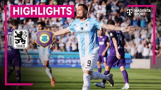 TSV 1860 München  FC Erzgebirge Aue  Highlights 3 Liga  MAGENTA SPORT [upl. by Llerrud]