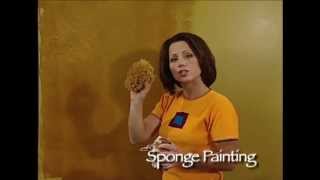 How To Faux Finish Steps  Sponge Painting by The Woolie How To Paint Walls FauxPainting [upl. by Meibers]