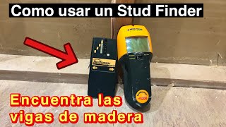 Como usar un Stud Finder Detector de vigas de madera [upl. by Okiron]