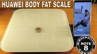 Huawei Body Fat Scale pair your phone and review AH100 [upl. by Ceporah]