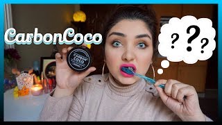 Carbon Coco Teeth Whitening Review IN URDUHINDI [upl. by Sutsuj879]