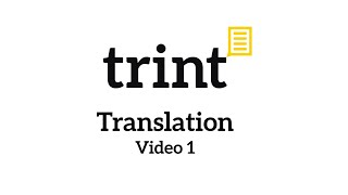 Trint Translation Video 1 [upl. by Toile]