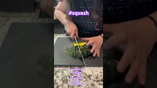 Satisfying cutting Squash with sounds satisfying cutting squash asmr shortsvideo shorts fyp [upl. by Kcolttam]