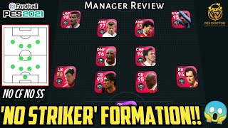 D MILLESIS NO STRIKER FORMATION REVIEW  PES 2021 MOBILE [upl. by Kimmel]