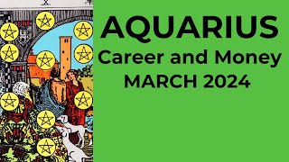 Aquarius A Tough Time Ends The Riches Flow In 💰 March 2024 CAREER AND MONEY Tarot Reading [upl. by Akinnej79]