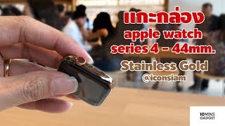 apple watch series 4  GOLD Stainless apple store iconsiam [upl. by Nerfe]