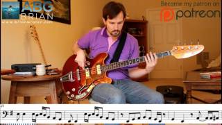 Cream  Outside Woman Blues  Bass Transcription [upl. by Klinger]