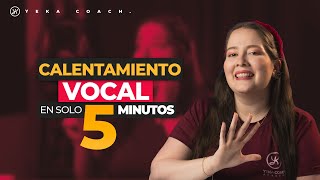 EJERCICIOS DE CALENTAMIENTO VOCAL EN 5 MINUTOS  PREPARA Y LIMPIA TU VOZ ANTES DE CANTAR [upl. by Dub]