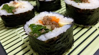 Pad Gra Prow Gimbap recipe [upl. by Leeland]