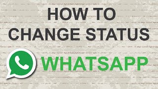 How to change whatsapp status [upl. by Aneles]