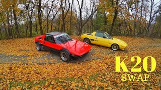 DRIVING THE K20 SWAP FIAT RACECAR [upl. by Aihset]