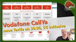 Vodafone CallYa Tarife werden aufgewertet 5G inklusive [upl. by Yarled521]