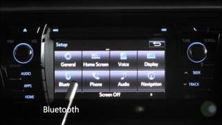 How to Pair an iPhone to a 2014 Toyota Corolla w Navigation amp Entune [upl. by Nnaul274]