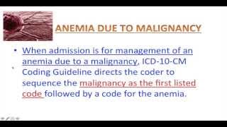 ICD10CM  Lesson 5  Anemia Coding [upl. by Mckinney]