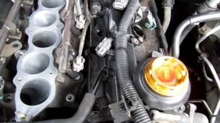 350z valve cover install or replacing valve gasket How to get to the camshafts [upl. by Hniv]