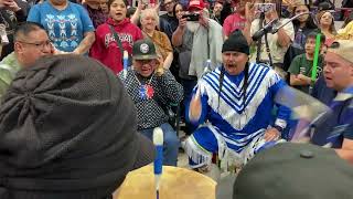 Northern Cree  Denver March Powwow 2024 Lennyn Paskemin Fancy Shawl Special [upl. by Oilut]