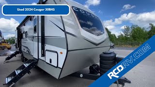 USED 2024 Keystone Cougar HalfTon 30BHS Travel Trailer Walk Through  Medina [upl. by Ahseram]