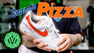 One Of These Most Limited Nike Air Force 1 Sneakers Scarrs Pizza In Hand Look [upl. by Riplex]