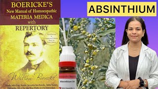 ABSINTHIUM homeopathic mother tincture in Hindi boerickes materia medica [upl. by Morie878]