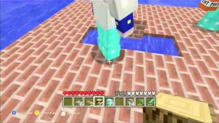 Minecraft Xbox tutorial de catapulta con eliasnapoles y amigos [upl. by Ardnaeed]