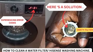 How to clear F01 error code for Hisense washing machine [upl. by Berlauda]