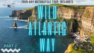 Irelands Wild Atlantic Way Part 2 Tiger 900 DJI Action 4 [upl. by Fredenburg]