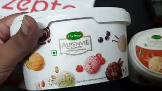 zepto  Heritage Alpenvie Fruit Fusion 500ml ice cream Use my code JUQ132 get 25 off [upl. by Gerald]