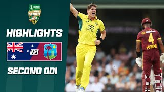 Australia v West Indies 202324  Second ODI [upl. by Neemsaj]