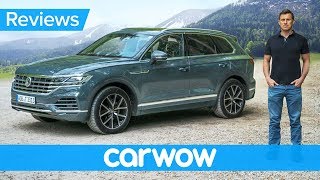 New Volkswagen Touareg SUV 2019 review  better than an Audi Q7 and Bentley Bentayga [upl. by Nahrut]