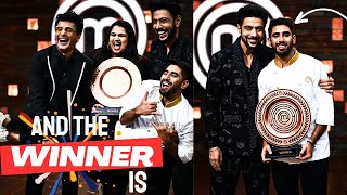 Masterchef India 2023 Winner Name Mohammed Ashiq Lift the Trophy  Runner Up  Prize Money [upl. by Chrystal]