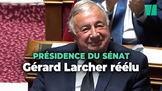 Sénatoriales 2023  Gérard Larcher rempile sans surprise à la présidence du Sénat [upl. by Ieluuk]