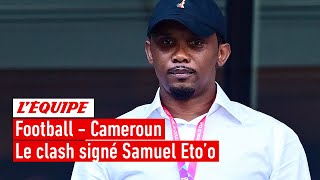 Football  Cameroun  Laltercation entre le président Samuel Etoo et son sélectionneur Marc Brys [upl. by Utimer341]