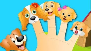 The Finger Family  Dog Finger Family Nursery Rhyme  Kids Animation Rhymes Songs [upl. by Iredale393]