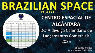 CENTRO ESPACIAL DE ALCÂNTARA DCTA divulga Calendário de Lançamentos Comerciais para 2025 [upl. by Nah]