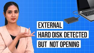 How to Fix External Hard Disk Detected but Not Opening Issue [upl. by Auroora]