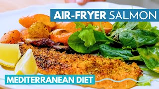 Air Fryer Salmon Fillet Winter Dinner  easy mediterranean diet recipes [upl. by Elbart696]