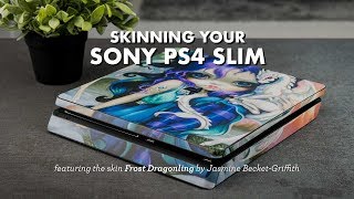 Sony PS4 Slim Skin Installation [upl. by Galan]